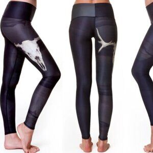 Teeki Deer Skull Yoga Leggings, S